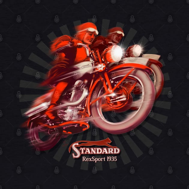 1935 Standard Rexsport Motorcycle by MotorManiac